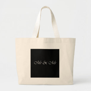 Mr & Mr Large Tote Bag