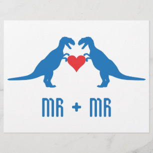 Mr+Mr - Love is Love Dinosaurs Flyer