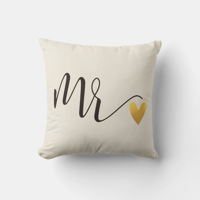 Mr.|Mr.&Mrs.Wedding Cushion (Front)