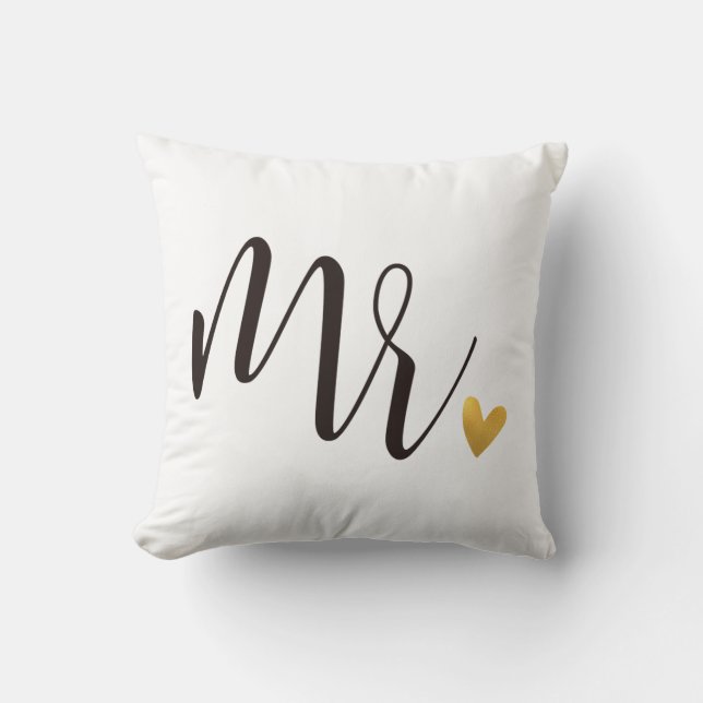 Mr.|Mr.& Mrs.Wedding Gift Cushion (Front)