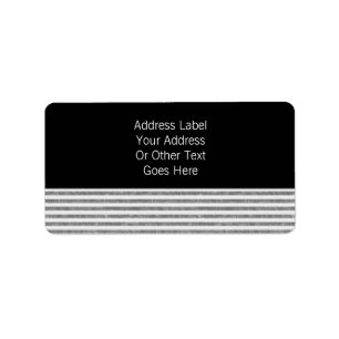 Mr & Mr Text Template Personalised Label