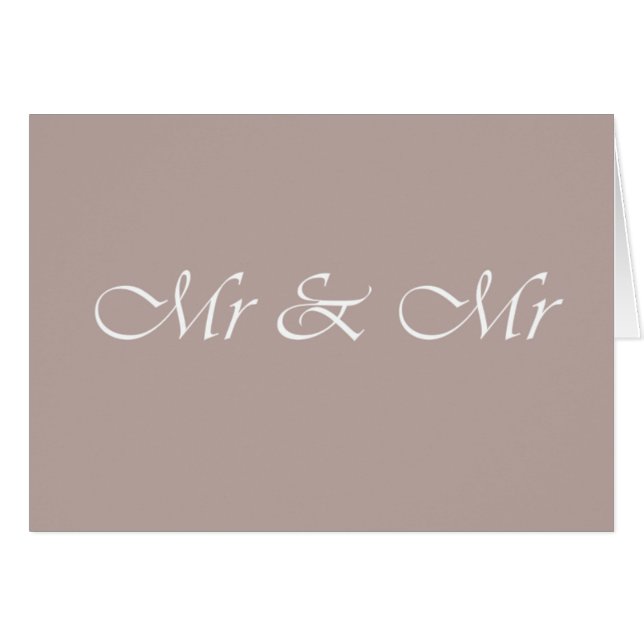 Mr & Mr Typography Beige (Front Horizontal)