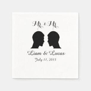Mr. & Mr. Wedding Napkins