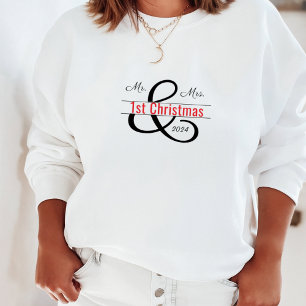 Mr. & Mrs. 1st Christmas Sweatshirt