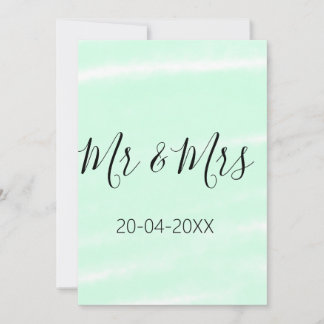 Mr & Mrs add family name date year wedding favor g Invitation