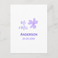 Mr & Mrs add family name date year wedding favor g