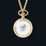 Mr & Mrs add family name date year wedding favour Watch<br><div class="desc">design</div>