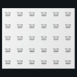 Mr & Mrs add family name date year wedding favour  Wrapping Paper<br><div class="desc">design</div>