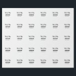 Mr & Mrs add family name date year wedding favour  Wrapping Paper<br><div class="desc">design</div>