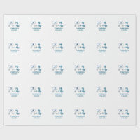 Mr & Mrs add name date wedding favour bow blue gre