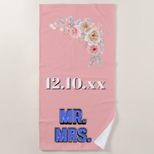 Mr. & Mrs. Beach Towel