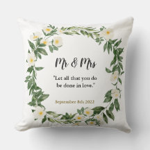 Mr & Mrs bible scripture wedding anniversary gift
