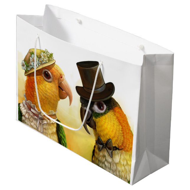 Mr & Mrs Caique Large Gift Bag (Front Angled)