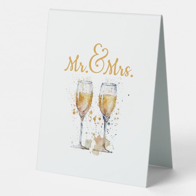 Mr. & Mrs. Champagne Celebration (Back)