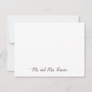 Mr Mrs Chic Blush Pink Couple Newlywed Polka Dot Card