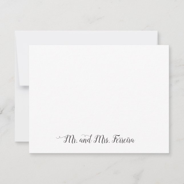 Mr Mrs Chic Blush Pink Couple Newlywed Polka Dot Card (Front)