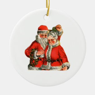 Mr. & Mrs. Claus Ceramic Tree Decoration