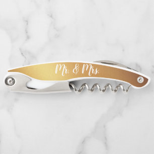 Mr. & Mrs. Corkscrew Bottle Opener