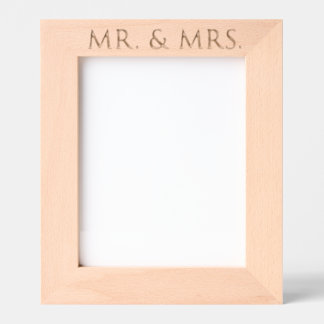 Mr. & Mrs.  Etched Frames