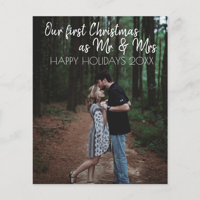 Mr. & Mrs. First Christmas Holiday Budget Flyer (Front)