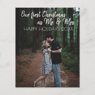 Mr. & Mrs. First Christmas Holiday Budget Flyer