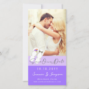 Mr & Mrs Flip Flops Daisies Beach Wedding Photo Save The Date