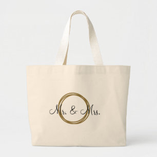 MR. & MRS. GOLD BAND tote