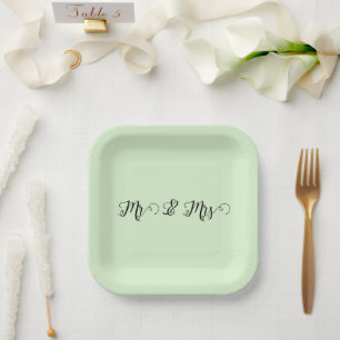 Mr & Mrs Green   Paper Plate