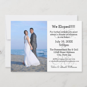 Mr. & Mrs. Grey We Eloped - Photo Announcement
