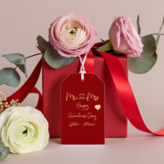 Mr & Mrs Happy Valentine's Day Gift Tag