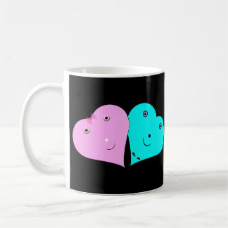 mr & mrs hearts coffee mug
