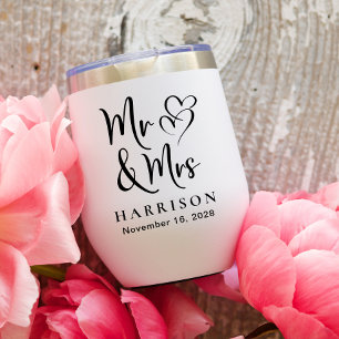 Mr Mrs Hearts Wedding