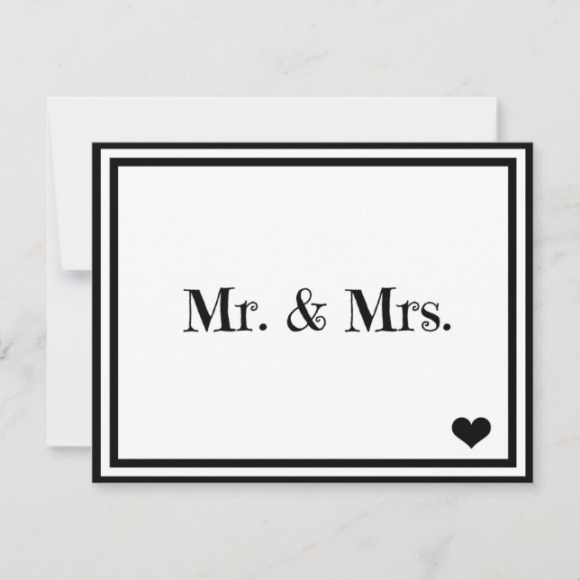 Mr. & Mrs. Invitation (Front)