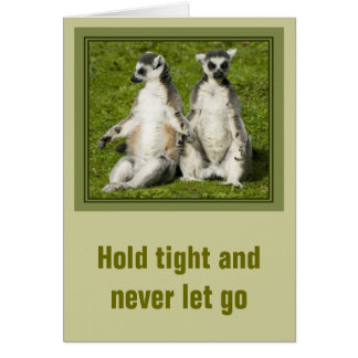 Mr & Mrs Lemur - Hold tight and never let go