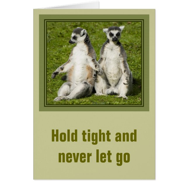 Mr & Mrs Lemur - Hold tight and never let go (Front)