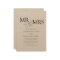 MR & MRS Live Stream Modern Black White Wedding
