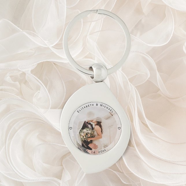 Mr & Mrs Married Couple Photo Wedding Anniversary Key Ring (Creator Uploaded)