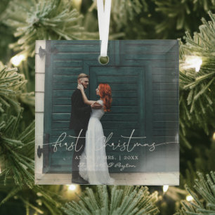 Mr. & Mrs.   Married First Christmas Ornament