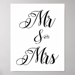 Mr & Mrs, Mister And Misses Poster