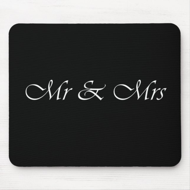 Mr & Mrs Mouse Mat (Front)