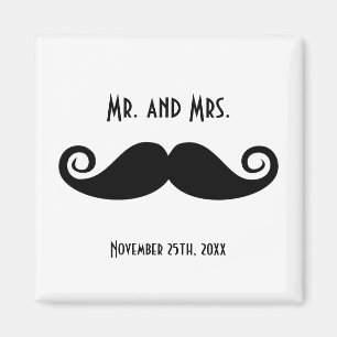 Mr. & Mrs. Moustache Magnet