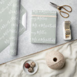 Mr. & Mrs. Name Sage Green Elegant Wrapping Paper<br><div class="desc">Pastel sage green “Mr. & Mrs. Your Preferred Name” wrapping paper.  Perfect for a special weddings,  anniversary,  bridal showers. So unique,   perfect for that special package fir the bride and groom.</div>
