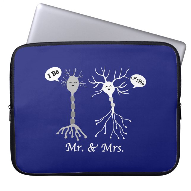 Mr. & Mrs. Neuron Laptop Sleeve (Front)