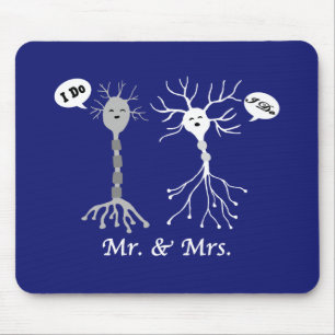 Mr. & Mrs. Neuron Mouse Mat