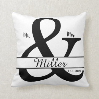 Mr. & Mrs. Personalised Cushion