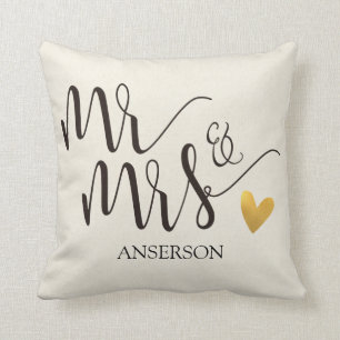 Mr.&Mrs. Personlized Cushion
