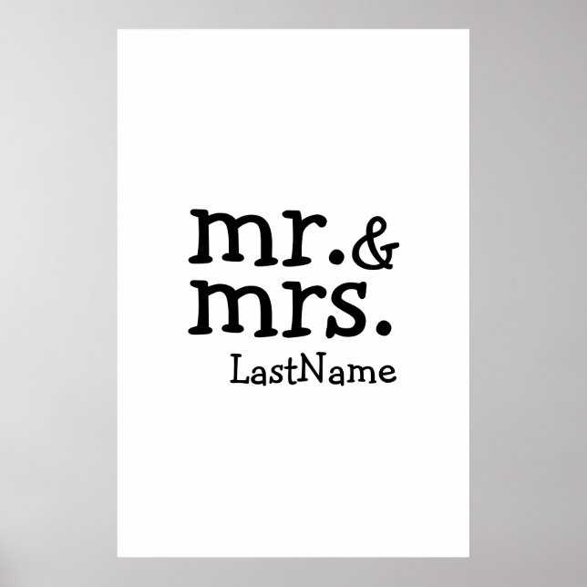 Mr & Mrs Poster (Front)