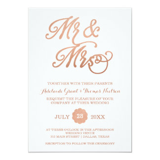 Mr And Mrs And Family Wedding Invitation 6