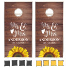 Mr Mrs Rustic Sunflower Wedding Reception