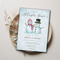 Mr Mrs Snowman Funny Winter Couples Bridal Shower